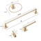 Gliderite Hardware Alpine Collection 4-Piece Champagne Gold Bathroom Hardware Set 9018-KIT-SQ-CHPG-1 - alternate 4