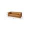 Homeroots 83" Brown Leather Solid Wood Sofa 607332 - alternate 3