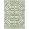 Homeroots 3' X 5' Artichoke Green And Ivory Animal Print Washable Indoor Outdoor Area Rug 600576 - alternate 3