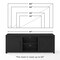 Crosley Gordon Low Profile Tv Stand For 65+ Inch Tv CF101358-BK - alternate 5