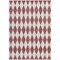 Homeroots 3' X 5' Burgundy Geometric Washable Indoor Outdoor Area Rug 577025 - alternate 4
