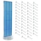 Azar Displays Blue Two-Sided Pegboard Floor Display On Revolving Studio Base with 50 6in Clear Hooks 700780-BLU-6C50 - alternate 1