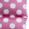 Homeroots 26" Pink and White Microfiber Polka Dots Pouf Cover 546281 - alternate 4