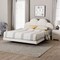 Baxton Studio Barrera Floating Platform Bed with Scalloped Headboard, King 262-14355-ZORO - alternate 6