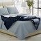 Lavish Home Cable Knit Throw Blanket 50x60 Soft & Cozy Blanket Throws with Cable Knit Pattern & Warm Sherpa 66-THROW60-N - alternate 7