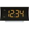 La Crosse Technology Curved LED Alarm Clock with Radio & USB Charging Port 617-2410 - alternate 2