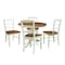 Whitewood Industries Rectangular Extension Dining Table W/ 4 Chairs, 36 in W, 29.9 in L, 48 in H, Parawood, 5 K79-36RXT-C2-4 - alternate 1
