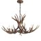 Jonathan Y Eldora 30" 5-Light Rustic Farmhouse Adjustable Resin Antler LED Chandelier, Brown JYL6300A - alternate 9