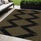 Homeroots 5' X 8' Black And Beige Geometric Washable Indoor Outdoor Area Rug 598723 - alternate 1
