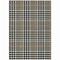 Homeroots 9' X 12' Black Gold And Ivory Plaid Washable Indoor Outdoor Area Rug 601456 - alternate 5
