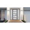 Vdomdoors Front Exterior Prehung FiberGlass Door Frosted Glass / Manux 8002 Grey Ash / Sidelight Exterior Win MANUX8002EXD-SS-W36+12 x H80-RH - alternate 2