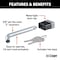 Curt Trailer Hitch Lock, 5/8 in Dia Pin, 6-3/4 in OAL, Carbon Steel, Chrome-Plated 23021 - alternate 4