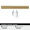 Amerock Composite 5-1/16 inch (128mm) Center-to-Center Champagne Bronze Cabinet Pull, 25PK 25VMP37142CZ - alternate 2