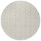 Homeroots 8' Beige And Ivory Round Ogee Washable Indoor Outdoor Area Rug 601526 - alternate 5