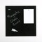 M&T Displays Frameless Tempered Glass Dry Erase Board Magnetic Board - Black - 13.78x13.78 inch T00MGB0135X2000 - alternate 1