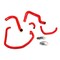 Hps Performance High Temp Reinforced Silicone Radiator and Heater Coolant Hose Kit, Red,  57-1746-RED - alternate 1