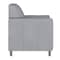 Flash Furniture HERCULES Diplomat Gray LeatherSoft Chair with Clean Line-Stitched Frame and Chrome Legs BT-827-1-GY-CHR-GG - alternate 5