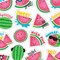 Eureka Watermelon Scented Stickers, 80-Piece Set, 6PK 650932 - alternate 2