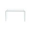 Homeroots 43" Clear Glass Solid Console Table 635691 - alternate 4