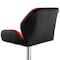 Elama 2 Piece Adjustable Faux Leather Bar Stool in Red and Black with Chrome Base ELM-716-RED-BLK - alternate 6
