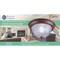 Boston Harbor Single Light Flush Mount Ceiling Fixture, 120 V, 60 W, 1-Lamp, A19 or CFL Lamp, Sienna Fixture RF04 - alternate 2