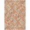 Homeroots 3' X 5' Coral And Orange Geometric Washable Indoor Outdoor Area Rug 609130 - alternate 5