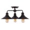 Jonathan Y Calvin 18.5" 3-Light Iron Industrial LED Semi Flush Mount, Oil Rubbed Bronze JYL7498A - alternate 6