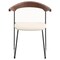 Leisuremod Lyra Collection Modern Chair in Walnut Color back and Taupe Seat, 4PK LCWB-41TP4 - alternate 5