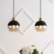 Jonathan Y Nixon 7.5" 1-Light Mid-Century Modern Metal/Glass Adjustable Drop Globe LED Pendants, Brass Gold, 2PK JYL3513A-SET2 - alternate 3