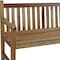 Homeroots 26in Natural Teak Solid Wood Garden Bench 376760 - alternate 6