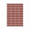 Homeroots 8' X 10' Red Ivory And Gray Geometric Washable Indoor Outdoor Area Rug 599667 - alternate 3