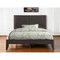 Homeroots Espresso Inlaid Panels Wood Queen Bed Frame 285863 - alternate 3