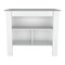 Homeroots White and Gray 41in Kitchen Island With Storage 474093 - alternate 1
