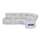 Global Furniture Usa Contemporary U8611 Blanche Silver Sectional With Led U8611-BLANCHE SIL-SECTIONAL W/LED - alternate 5