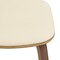 Leisuremod Modern Wooden Dining Chair, Walnut Color Frame in Cream, Clivo Collection CDWN-18CR - alternate 5