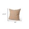 Homeroots 22" Brown Linen Throw Pillow Cover with Texture 608215 - alternate 3