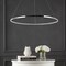 Jonathan Y Brice 35" Modern Contemporary Metal Round Integrated LED Pendant, Chrome JYL7220C - alternate 7