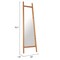 Homeroots 70" Natural Oval Glass Framed Accent Mirror 565007 - alternate 4