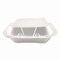 Plastifar Foam Hinged Lid Containers, 3-Compartment, 8.56 x 8 x 2.76, White, Foam, 200PK 10393 - alternate 4
