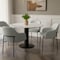 Manhattan Comfort Loft Metal Vegan Leather Armchair in Stone Gray - Set of 2 DC1535-1 - alternate 1