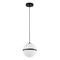 Jonathan Y Porter 8" Modern Minimalist Globe LED Pendant Light, Black/White JYL1605A - alternate 6