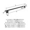 Amerock Appoint Matte Black Traditional 24 in 610 mm Towel Bar BH36074MB - alternate 4