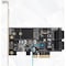 Syba Multimedia SYBA Multimedia SI-PEX40138 4 Port Non-Raid SATA III 6Gbps & M.2 B Key 2242 PCI-e x4 Controller Card SI-PEX40138 - alternate 2