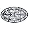 Amerihome Oval Shape Decorative Scrollwork Rubber Entry Mat 18 x 30 in. -  2 Piece Set RMATOV2PK - alternate 3
