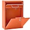 Mail Boss Olympus Locking Wall-Mount Drop Box, Orange, 16-Gauge Steel 805933 - alternate 3