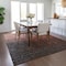 Homeroots 8' X 10' Blush And Dark Gray Ombre Washable Indoor Outdoor Area Rug 602890 - alternate 5