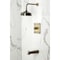 Kingston Brass Single-Handle Pressure Balanced Tub and Shower Faucet, Antique Brass KB6343BX - alternate 2