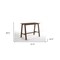 Homeroots 47" Walnut Rectangular Counter Height Wood Dining Table 486012 - alternate 3