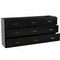 Homeroots 63" Black Wood Accent Cabinet With Nine Drawers 716333 - alternate 3