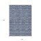 Homeroots 9' X 12' Navy Blue And Denim Blue Striped Washable Indoor Outdoor Area Rug 587912 - alternate 4